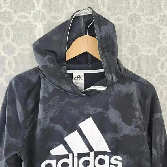 Adidas Camo Pullover Hoodie Sweatshirt Youths XL - Picture 3 of 7